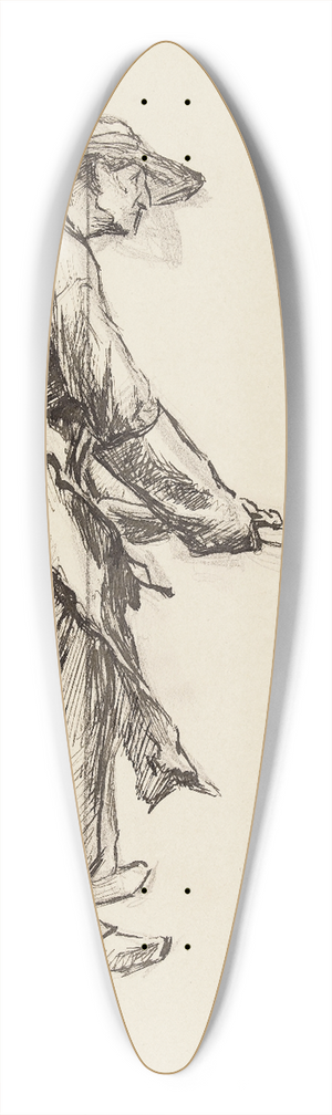 Fernand Cormon - Ouvrier 39.3 inch art pintail longboard deck