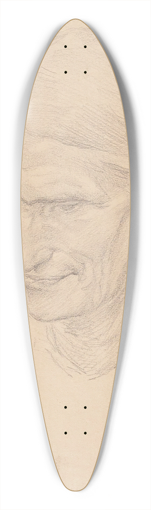Fernand Cormon - Tte de vieille 39.3 inch art pintail longboard deck