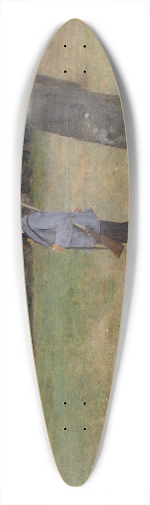 Fernand Khnopff - The Game Warden 39.3 inch art pintail longboard deck