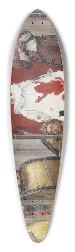 Fernand Pelez - Grimaces et misre  Les Saltimbanques 39.3 inch art pintail longboard deck
