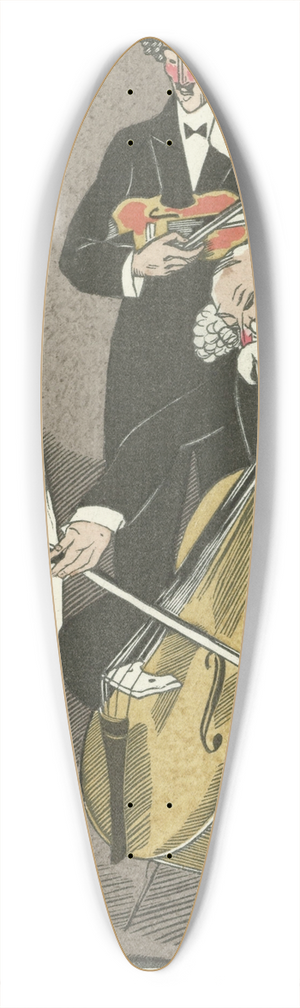 Fernand Simon - O Maitre el Relicario ; Robe de dners garnie de ruban 39.3 inch art pintail longboard deck