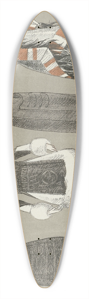 Fernand Simon - Worth / Beer / Worth 39.3 inch art pintail longboard deck