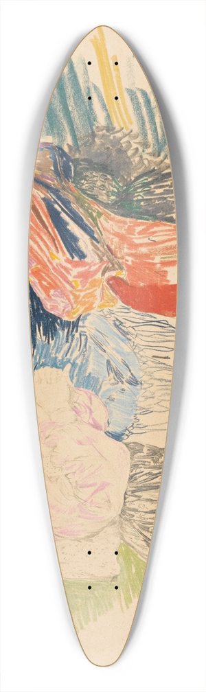 Filipp Malyavin - Three Peasant Women 39.3 inch art pintail longboard deck