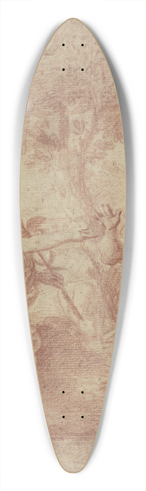 Filippo Lauri - Mercury and Battus 39.3 inch art pintail longboard deck