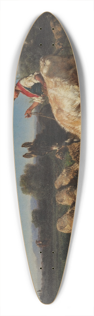 Filippo Palizzi - AllAbbeverata 39.3 inch art pintail longboard deck