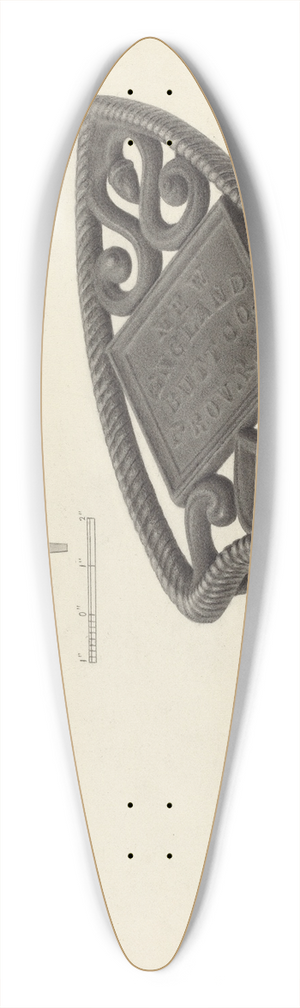 Filippo Porreca - Flat Iron Holder 39.3 inch art pintail longboard deck