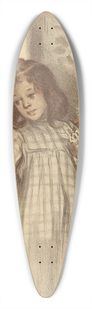 Firmin Bouisset - Bouqueterie 39.3 inch art pintail longboard deck