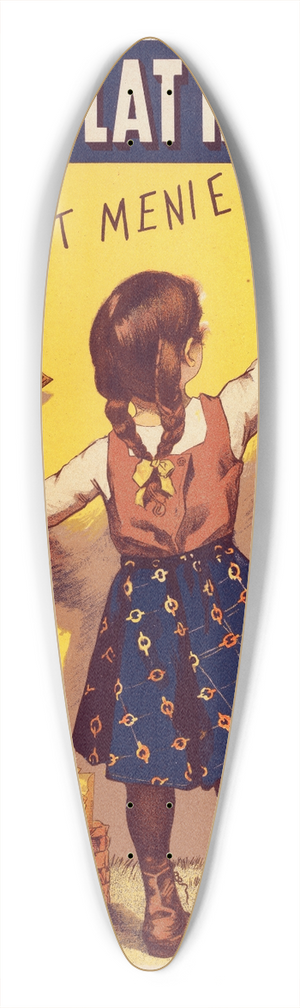 Firmin Bouisset - Chocolat Menier 39.3 inch art pintail longboard deck