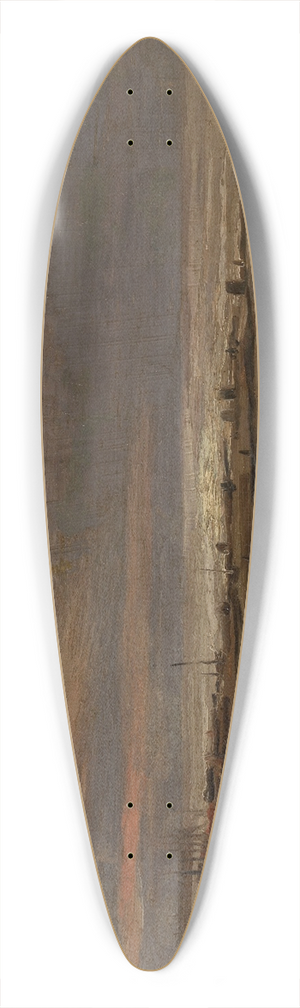 Flicien Rops - The Beach 39.3 inch art pintail longboard deck