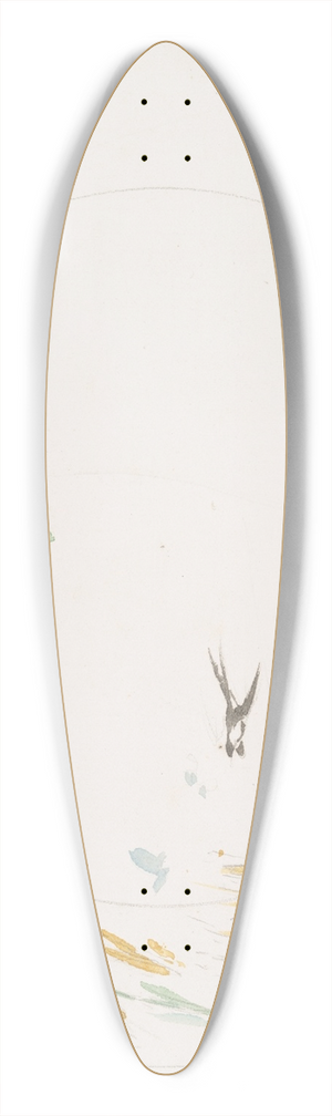 Flix Bracquemond - Le combat. 39.3 inch art pintail longboard deck