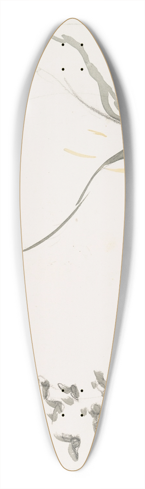 Flix Bracquemond - Leffroi. 39.3 inch art pintail longboard deck