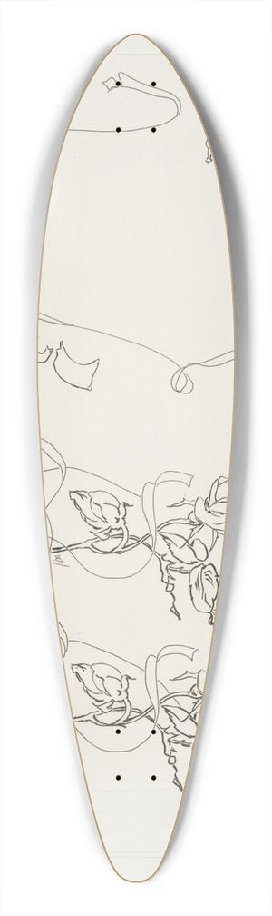 Flix Bracquemond - Plateau sucrier ovale ; Sucrier ovale. 39.3 inch art pintail longboard deck