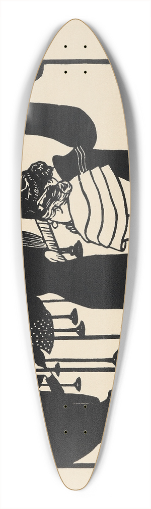 Flix Vallotton - Meier-Graefe 39.3 inch art pintail longboard deck