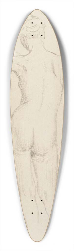 Flix Vallotton - Nu de dos 39.3 inch art pintail longboard deck