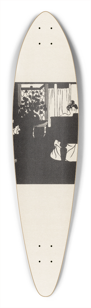 Flix Vallotton - The Symphony 39.3 inch art pintail longboard deck