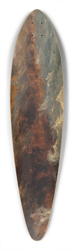Flix Ziem - La vague 39.3 inch art pintail longboard deck