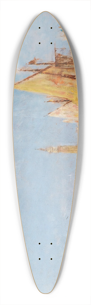 Flix Ziem - Le Palais Du Doge, Venise 39.3 inch art pintail longboard deck