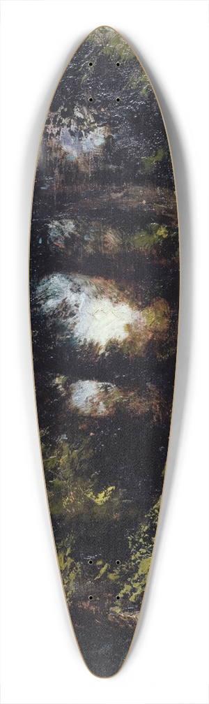 Flix Ziem - Lisire de fort 39.3 inch art pintail longboard deck