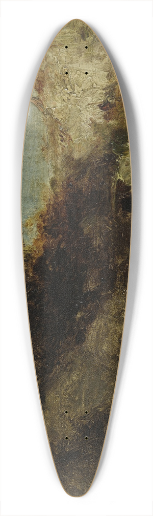 Flix Ziem - Naples, pins parasols 39.3 inch art pintail longboard deck