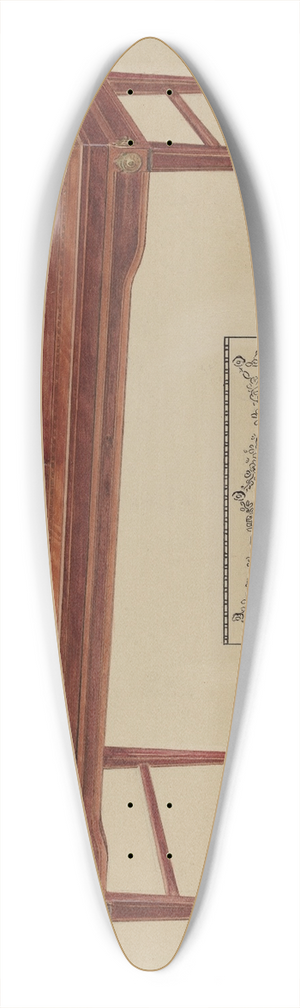 Florence Choate - Piano 39.3 inch art pintail longboard deck