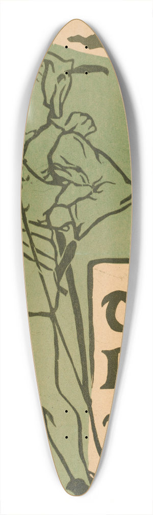 Florence Lundborg - The lark, February 39.3 inch art pintail longboard deck