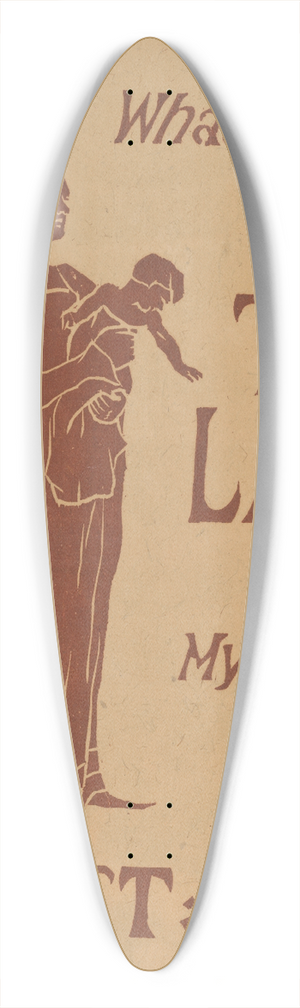 Florence Lundborg - What is that mother The lark, my child, for August  5 cts 39.3 inch art pintail longboard deck