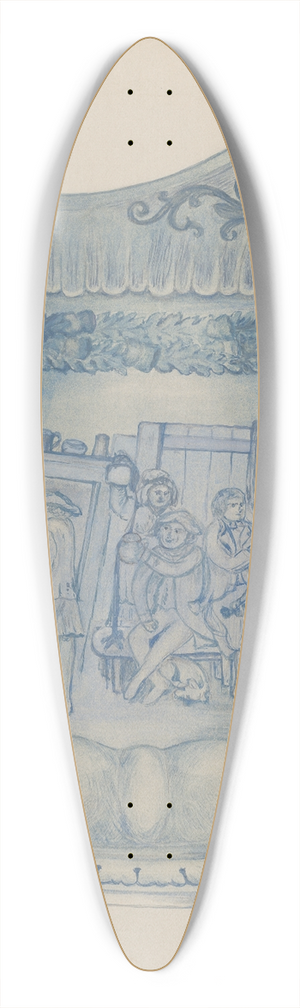 Florence Stevenson - Beer Pitcher 39.3 inch art pintail longboard deck