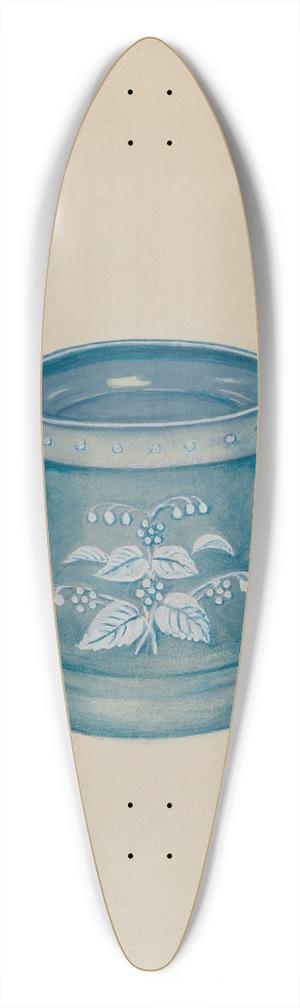 Florence Stevenson - Powder Box 39.3 inch art pintail longboard deck