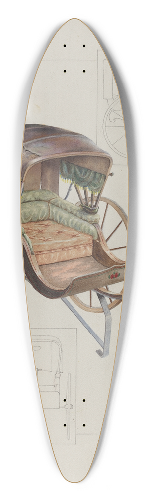 Floyd R. Sharp - Baby Buggy 39.3 inch art pintail longboard deck