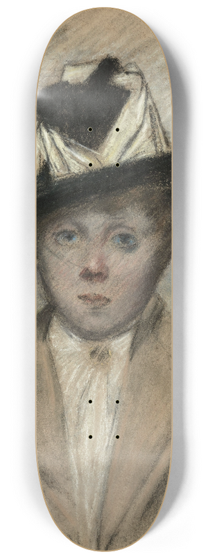 Jean-Louis Forain - Femme au chapeau 8.25 inch art skate deck