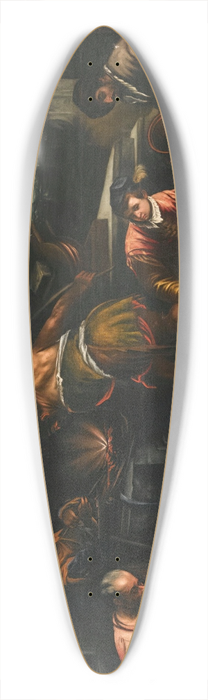 Follower of Jacopo da Ponte - Vulcans Forge 39.3 inch art pintail longboard deck