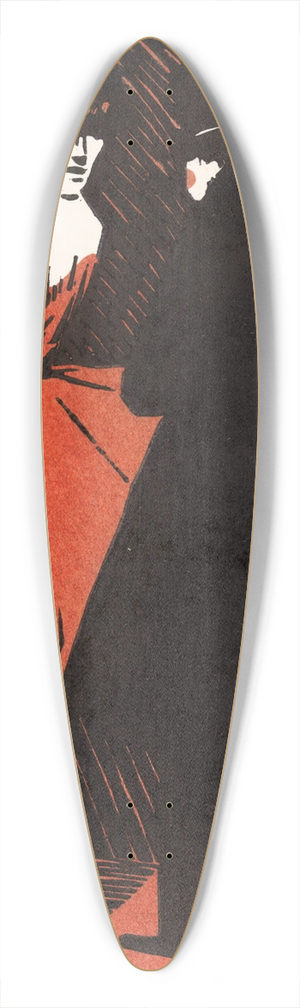 Fons van den Berg - Danseres met een heer 39.3 inch art pintail longboard deck
