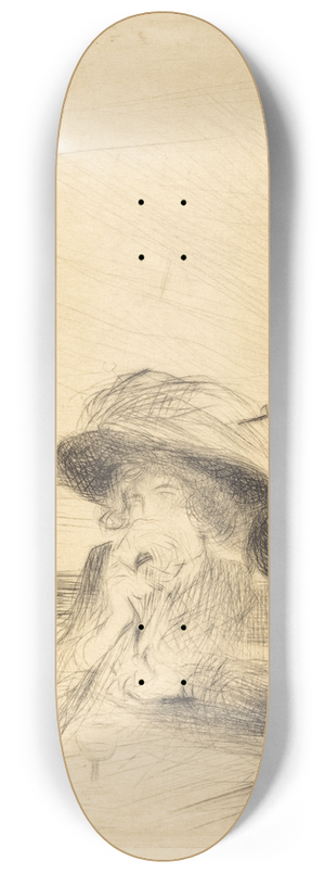 Jean-Louis Forain - Its Over! (large plate) 8.25 inch art skate deck