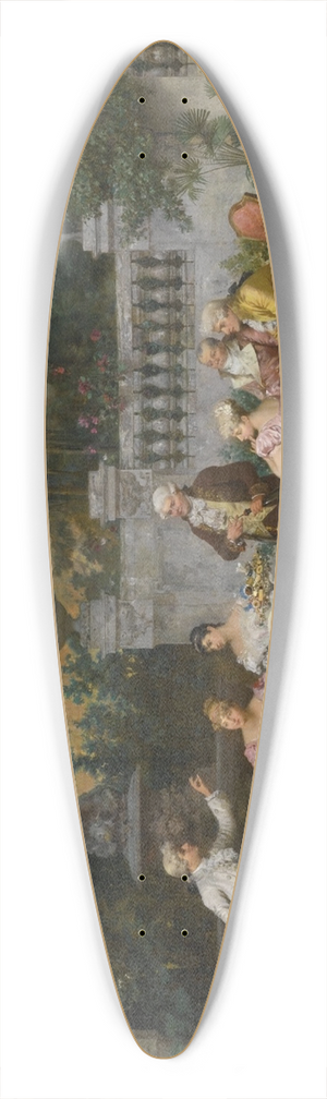 Francesco Beda - The Betrothal 39.3 inch art pintail longboard deck