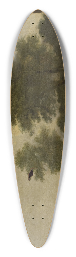Francesco Giuseppe Casanova - Forest landscape 39.3 inch art pintail longboard deck