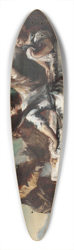Francesco Guardi - Abraham Welcoming the Three Angels 39.3 inch art pintail longboard deck