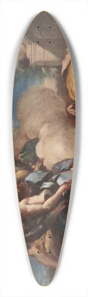 Francesco Guardi - The Angels Appearing to Abraham 39.3 inch art pintail longboard deck