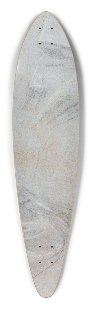 Francesco Lorenzi - Drapery study 39.3 inch art pintail longboard deck