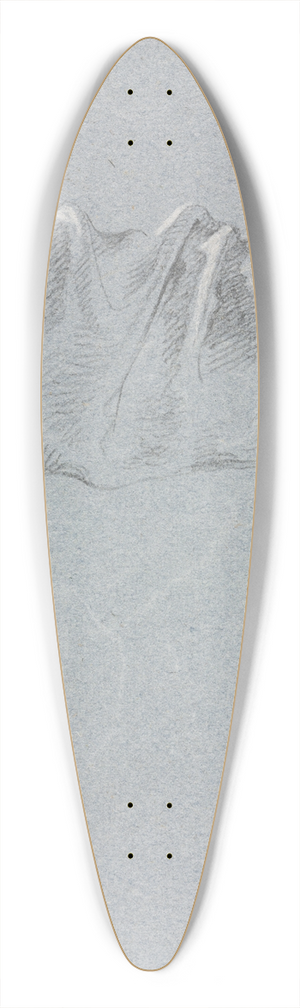 Francesco Lorenzi - Drapery study 39.3 inch art pintail longboard deck