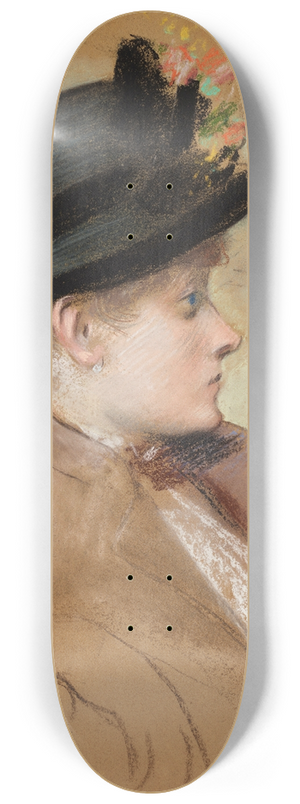 Jean-Louis Forain - Portrait dune jeune lgante au chapeau 8.25 inch art skate deck