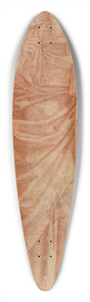 Francesco Morone - Standing Saint 39.3 inch art pintail longboard deck