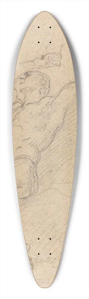 Francesco Solimena - A Nude Man Chained to a Rock 39.3 inch art pintail longboard deck