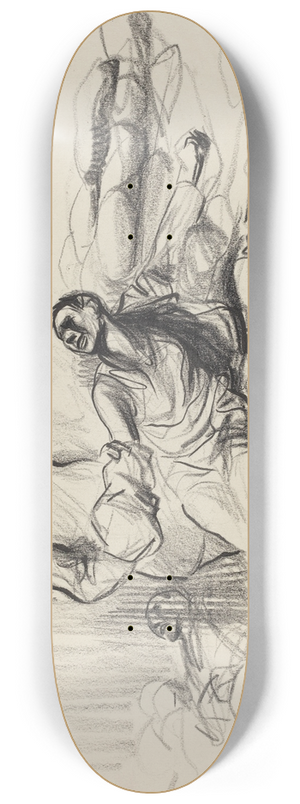 Jean-Louis Forain - Rassurez vous; je suis gauche. 8.25 inch art skate deck