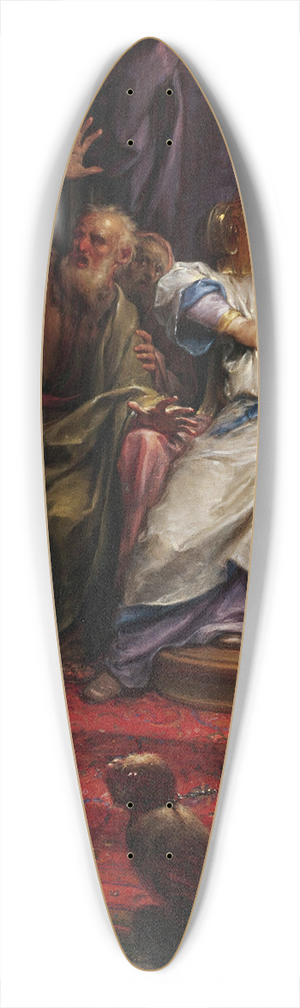 Francesco Trevisani - Christ Before Caiaphas 39.3 inch art pintail longboard deck