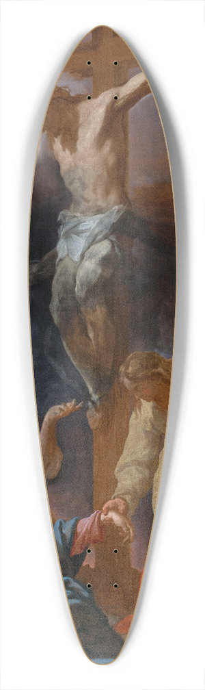 Francesco Trevisani - TheCrucifixion 39.3 inch art pintail longboard deck