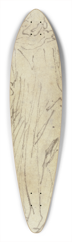 Francesco Vanni - Kneeling nun 39.3 inch art pintail longboard deck