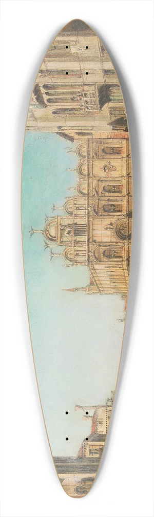 Francesco Zanin - Venetian Scene 39.3 inch art pintail longboard deck