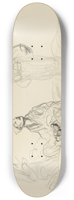 Jean-Louis Forain - Soldiers Preparing a Meal 8.25 inch art skate deck