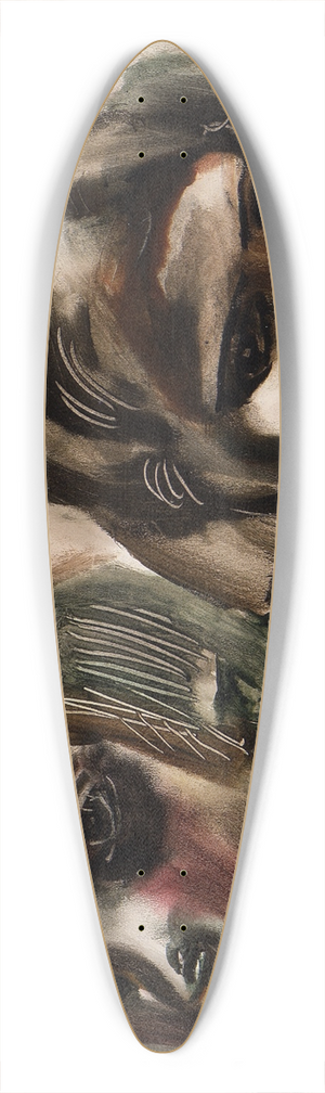 Frances Hodgkins - Two heads 39.3 inch art pintail longboard deck
