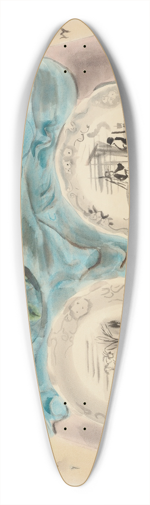 Frances Hodgkins - Two plates 39.3 inch art pintail longboard deck